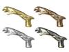 Wooden Walking Sticks and Canes Travel Collapsible for Men Women Seniors Hiking with Brass Cheetah Handle (Silver Polished, AANWS-30) (WS-03) view 2