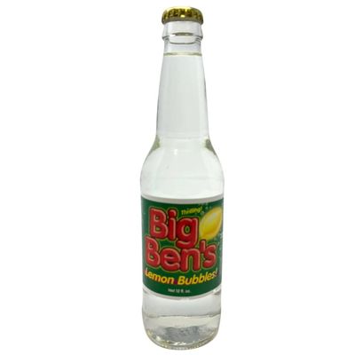 Big Ben's Lemon Bubbles - 12OZ (96 Glass Bottles)
