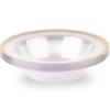 Blue Sky Contrast Soup Bowls 12oz - Elegant Clear Plastic with Gold Rim (10 Count) | Perfect Disposable Dinnerware for Parties & Events view 1