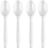 Basic Cutlery Collection 50-Count Medium Weight White Plastic Teaspoons | Disposable & Convenient for Parties, Picnics, Events view 1