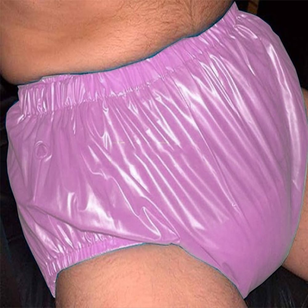 Plastic Pants AdultAdult Incontinence Safety TrousersPlastic Diapers, Waterproof and Reusable Anti Side Leakage Physiological Incontinence Pants, Suitable for Men and Women