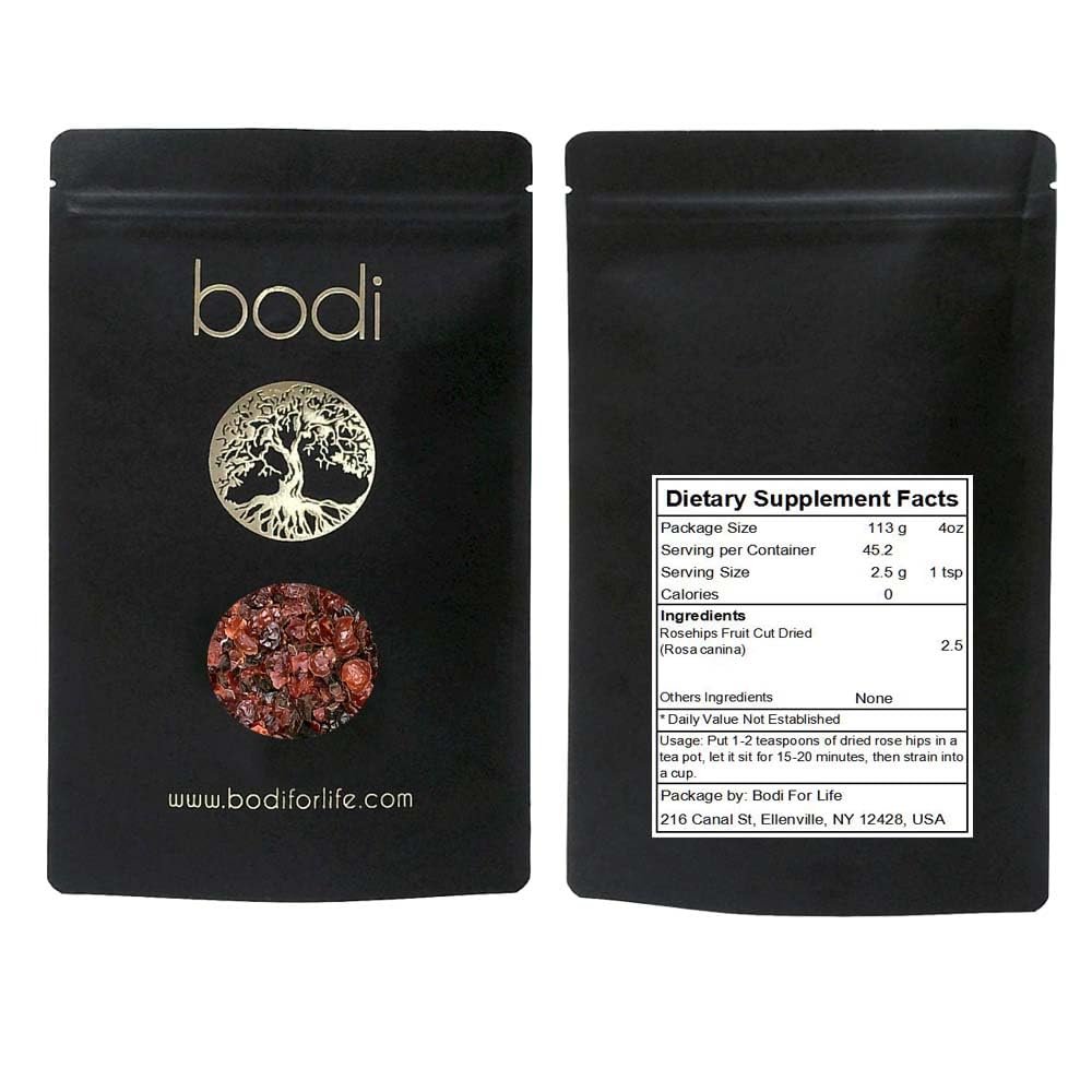 bodi : Rosehips Fruit Cut Dried | 6oz to 5lb | 100% Pure Natural Hand Crafted (6 oz)