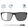Transition Photochromic Bifocal Reading Glasses for Men Women Square Sports Sunglasses Readers (black, 3, multiplier_x) view 4