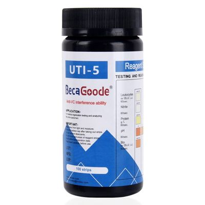 BecaGoode Rapid Urine Test Strips 5 Parameters, UTI Test Strips/Urinary Tract Infection Test Strips- 100 Count