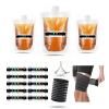 15 Pcs Urine Test Complete Kit Includes 3 Transparent Leakproof Bags,10 Adhesive Temperature Test Strips,47" Adjustable Leg Straps,Filling Funnel,Portable Travel Urine Test Bag(Hidden Style) view 1