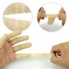 100 Pcs Finger Cots, Disposable Finger Protectors, Latex Anti-Static Finger Tip Rubber Protect Keeping Dressing Dry and Clean (Medium, Yellow) view 4
