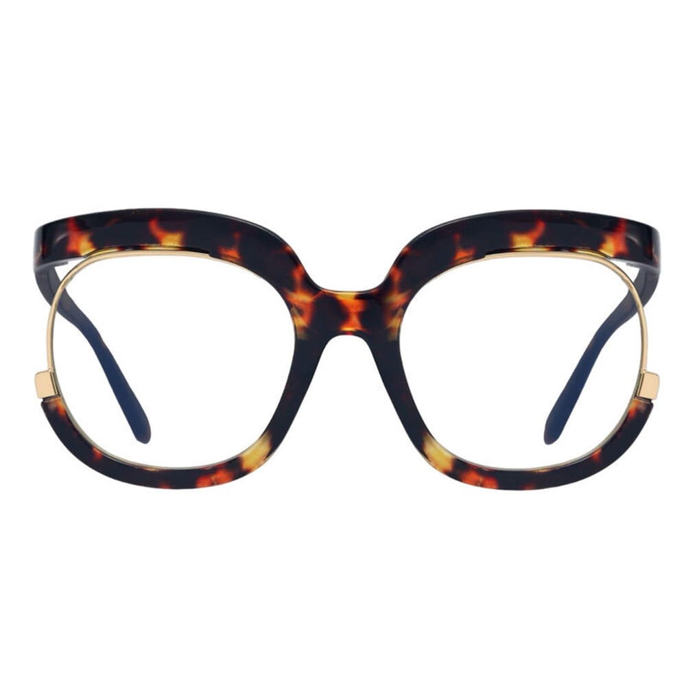 AOOLIA Women's Retro Oversized Square Blue Light Blocking Reading Glasses for Women Men Anti Glare Digital Readers (Tortoise, 1.5, x)