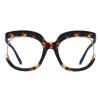 AOOLIA Women's Retro Oversized Square Blue Light Blocking Reading Glasses for Women Men Anti Glare Digital Readers (Tortoise, 1.5, x) view 2