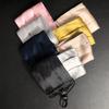CH.yishi 100% Mulberry Silk Face Mask Covering Men & Women Reusable with Ear loops Nose Wire Filter (Normal, Navy blue) view 4