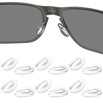 HILEEN 6 Pairs Replacement Nose Pads Nose Pieces for Oakley Gauge 3.1 OX5126 | Keel OX3122 | Wingfold EVR OX5118 | Wingfold EVS OX5115 Eyeglasses - Clear