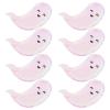 Healifty Halloween Themed Disposable Paper Plates Ghost Shaped 40 Pack 7.87X5.9 Inch Party Supplies for Halloween Dinner Dessert view 1