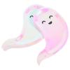 Healifty Halloween Themed Disposable Paper Plates Ghost Shaped 40 Pack 7.87X5.9 Inch Party Supplies for Halloween Dinner Dessert view 2