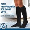 Diamond Star 2 Pairs Diabetic Knee High Socks for Men  Over the Calf Cotton Socks, Non-Binding Comfortable Fit  Mens Shoe Size 912 (2 Pairs Black) view 4