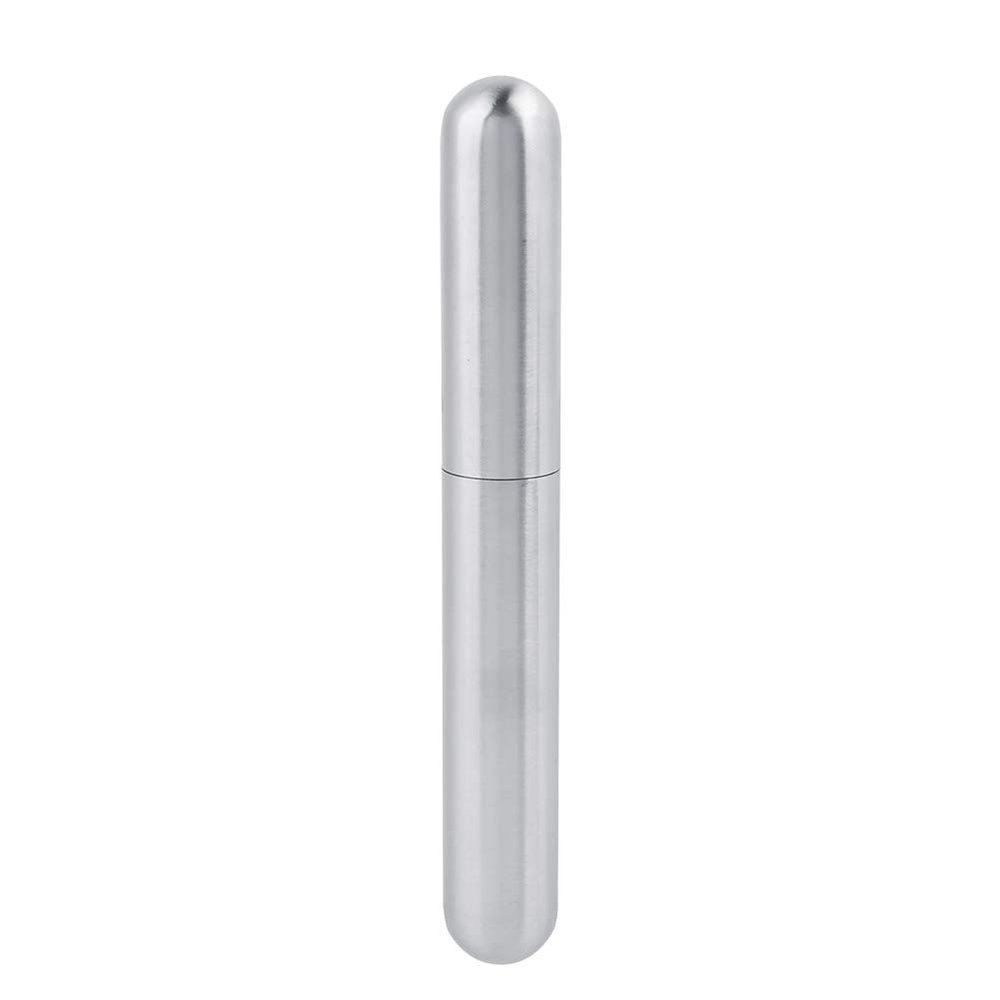 HEEPDD Stainless Steel Cigar Case, Air Tight Metal Travel Tube, Portable Single Cigar Storage Box