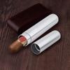 HEEPDD Stainless Steel Cigar Case, Air Tight Metal Travel Tube, Portable Single Cigar Storage Box view 2