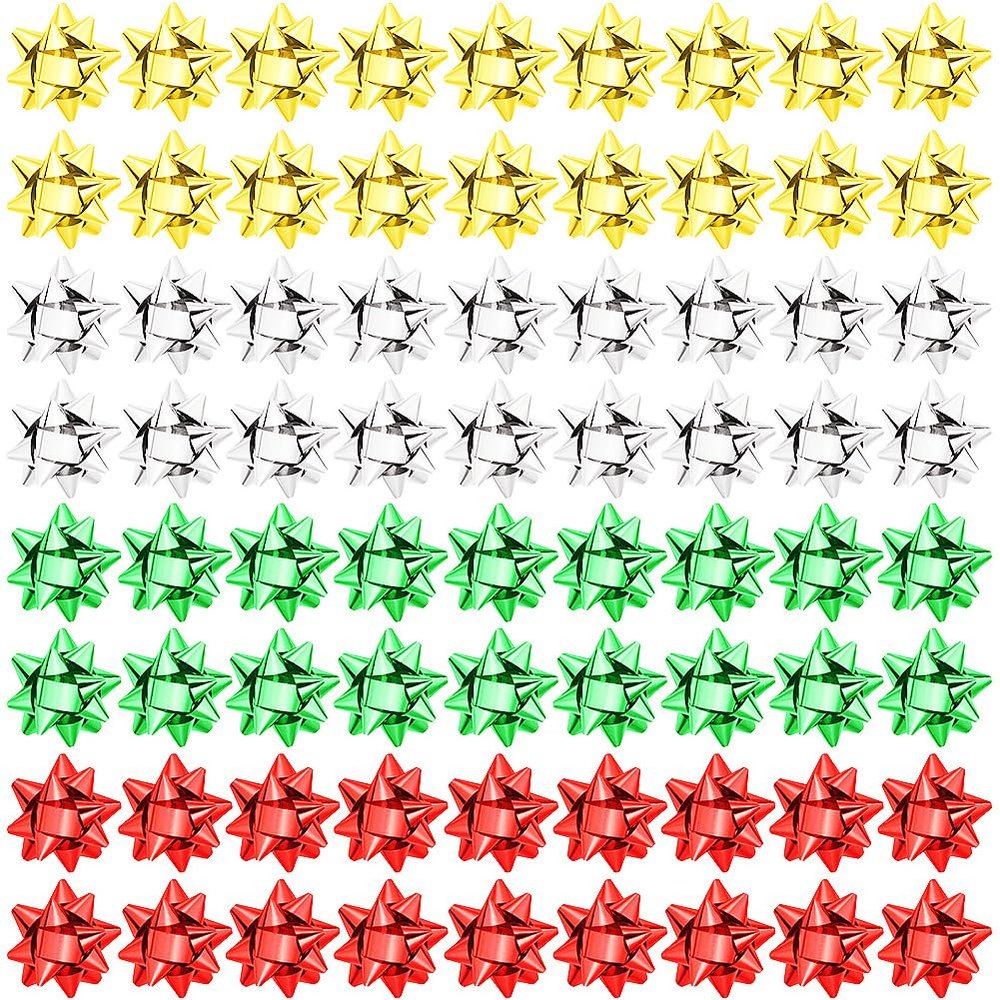 Pendant of Luck 230 Pcs Shiny Metallic Bows for Gift Wrapping, 1 in Mini Gift Wrap Bows for Christmas Decorations, Hanukkah, Birthdays, Weddings, Bridal Showers, Baby Showers Occasion (Metallic GSRG)