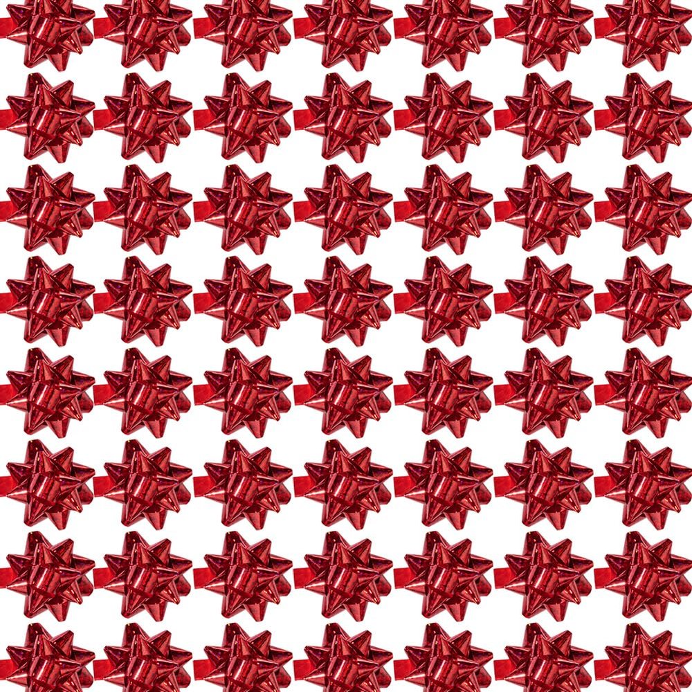 110 Pcs Decorate Supplies Shiny Bows for Gift Wrapping, 1 in Mini Gift Wrap Bows for Xmas Decor, Hanukkah, Birthdays, Weddings, Bridal Showers, Baby Showers Occasion (Sparkly Red 110 Pcs Set)