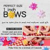 110 Pcs Decorate Supplies Shiny Bows for Gift Wrapping, 1 in Mini Gift Wrap Bows for Xmas Decor, Hanukkah, Birthdays, Weddings, Bridal Showers, Baby Showers Occasion (Metallic Silver 110 Pcs Set) view 4