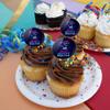 Blue Beetle Neon Lights Cupcake Picks Toppers Decoration Set of 6 view 4