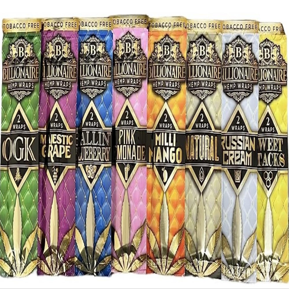 Billionaire Rolling Paper 25 Pack Variety Mix (2 sheets per pack) + RSV Scoop Card