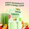 Bloom Nutrition Greens and Superfoods Powder for Digestive Health, Greens Powder, Digestive Enzymes, Probiotics, Spirulina, Chlorella for Bloating & Gut Support, Green Juice, 30 SVG, Strawberry Kiwi view 2