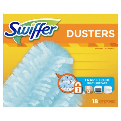 Swiffer Dry Sweeping Cloth Refills, Unscented, 9 1/2" x 7 5/8", Pack of 18 Cloths
