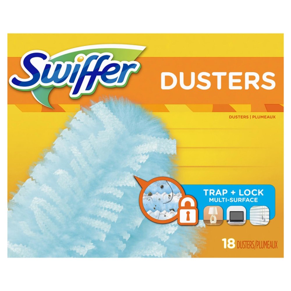 Swiffer Dry Sweeping Cloth Refills, Unscented, 9 1/2" x 7 5/8", Pack of 18 Cloths
