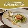 Blue Sky Disposable Gold Serving Set | 4 Count (2 Spoons & 2 Forks) - Perfect for Parties and Events view 3