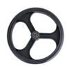 AlveyTech 8" Front Wheel for the Drive Medical D-Lite Rollator - (Single) Replacement Black 3-Spoke 8-Inch Wheels with Bearings for Drive Model 750N Rolling Walker/Rollators (9501A75001) view 1