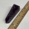 125.3g, 3.6"x1.1x1.2" Natural amethyst tower point obelisk from India, B29122 view 2