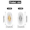 6 Pairs Replacement Nose Pads, Replacement Nose Pads for Ray Ban Clip-on Soft Nose Pads Sunglasses Repair Kits for RayBan Aviator RB3025 3026 RB3030 RB3211 RB3362 RB3625 (Gold+Silver) view 2