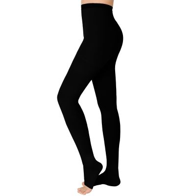 20-30 mmHg Compression Pantyhose for Women, Open Toe Medical Compression Stockings, Waist High Opaque Compression Tights for Edema, Varicose Veins, Swelling, Pregnant, Teacher, Doctor