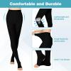 20-30 mmHg Compression Pantyhose for Women, Open Toe Medical Compression Stockings, Waist High Opaque Compression Tights for Edema, Varicose Veins, Swelling, Pregnant, Teacher, Doctor view 3