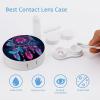 VHPVHP Contact Lenses Case Kit, Dreamcatcher Contact Lens Case with Mirror,Portable Contact Box Travel Kit with Tweezers Remover for Outdoor And Office Daily Use view 3