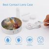 VHPVHP Contact Lenses Case Kit, London Street Contact Lens Case with Mirror,Portable Contact Box Travel Kit with Tweezers Remover for Outdoor And Office Daily Use view 3