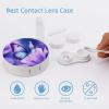 VHPVHP Contact Lenses Case Kit, Butterfly Contact Lens Case with Mirror,Portable Contact Box Travel Kit with Tweezers Remover for Outdoor And Office Daily Use view 3