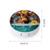 VHPVHP Contact Lenses Case Kit, Highland Cow Contact Lens Case with Mirror,Portable Contact Box Travel Kit with Tweezers Remover for Outdoor And Office Daily Use view 2