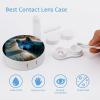 VHPVHP Contact Lenses Case Kit, Wolf Forest Contact Lens Case with Mirror,Portable Contact Box Travel Kit with Tweezers Remover for Outdoor And Office Daily Use view 3