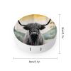 VHPVHP Contact Lenses Case Kit, Cow Sunset Contact Lens Case with Mirror,Portable Contact Box Travel Kit with Tweezers Remover for Outdoor And Office Daily Use view 2