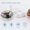 VHPVHP Contact Lenses Case Kit, Cow Sunset Contact Lens Case with Mirror,Portable Contact Box Travel Kit with Tweezers Remover for Outdoor And Office Daily Use view 3