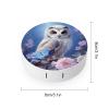 VHPVHP Contact Lenses Case Kit, Owl Contact Lens Case with Mirror,Portable Contact Box Travel Kit with Tweezers Remover for Outdoor And Office Daily Use view 2