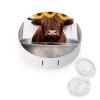 VHPVHP Contact Lenses Case Kit, Cow in Tub with Sunflowers Contact Lens Case with Mirror,Portable Contact Box Travel Kit with Tweezers Remover for Outdoor And Office Daily Use view 1