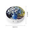 VHPVHP Contact Lenses Case Kit, Flower Acrylic Contact Lens Case with Mirror,Portable Contact Box Travel Kit with Tweezers Remover for Outdoor And Office Daily Use view 2