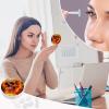 VHPVHP Contact Lenses Case Kit, Flame Rose Flowers Skull Contact Lens Case with Mirror,Portable Contact Box Travel Kit with Tweezers Remover for Outdoor And Office Daily Use view 4