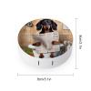 VHPVHP Contact Lenses Case Kit, A Dachshund Sitting Toilet Reading A Newspaper Contact Lens Case with Mirror,Portable Contact Box Travel Kit with Tweezers Remover for Outdoor And Office Daily Use view 2