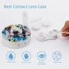VHPVHP Contact Lenses Case Kit, Animal Dog Contact Lens Case with Mirror,Portable Contact Box Travel Kit with Tweezers Remover for Outdoor And Office Daily Use view 3
