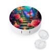 VHPVHP Contact Lenses Case Kit, Butterfly With Rose Contact Lens Case with Mirror,Portable Contact Box Travel Kit with Tweezers Remover for Outdoor And Office Daily Use view 1