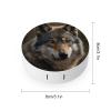 VHPVHP Contact Lenses Case Kit, Wolf in The Forest Contact Lens Case with Mirror,Portable Contact Box Travel Kit with Tweezers Remover for Outdoor And Office Daily Use view 2
