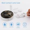 VHPVHP Contact Lenses Case Kit, Wolf in The Forest Contact Lens Case with Mirror,Portable Contact Box Travel Kit with Tweezers Remover for Outdoor And Office Daily Use view 3