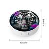 VHPVHP Contact Lenses Case Kit, Art Tiger Contact Lens Case with Mirror,Portable Contact Box Travel Kit with Tweezers Remover for Outdoor And Office Daily Use view 2